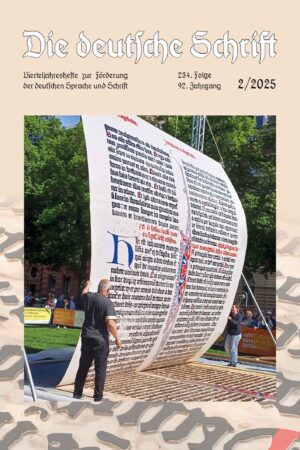 Titel "Die deutsche Schrift" Heft 2-2025