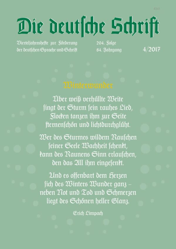 Die deutsche Schrift 4‑2017