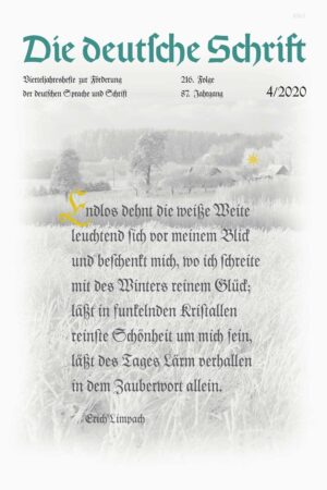 Die deutsche Schrift 4/2020
