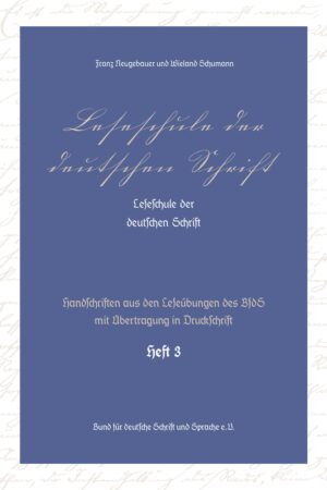 Leseschule der deutschen Schrift, Heft 3