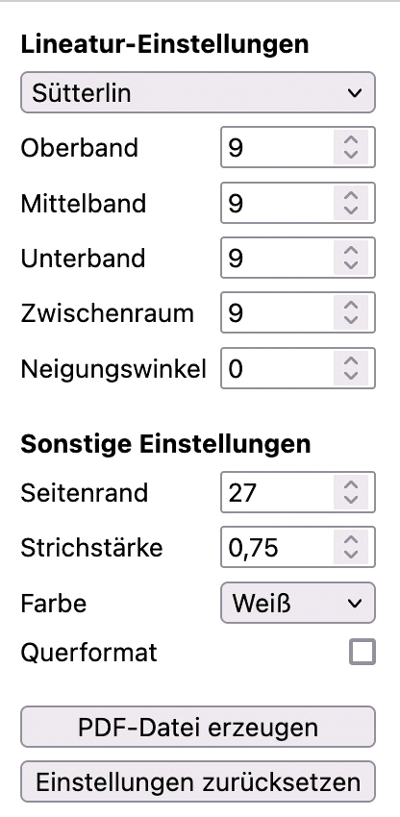 Linienblaetter Linienblaetter